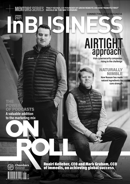 InBUSINESS Spring 2021 Cover Grayscale